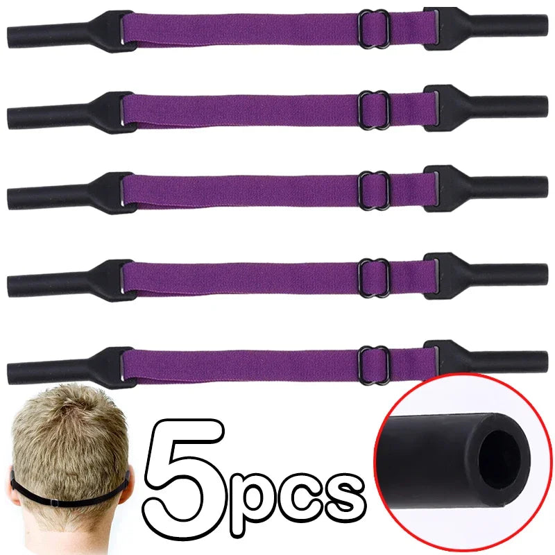 1/5 Pcs Glasses Chain - Sunglasses Strap for Kids & Adults, Safety Band Retainer Cord Holder for Sport Glasses