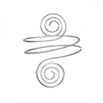 Simple Boho Coil Upper Arm Band Cuff Armlets for Women Girls, Adjustable Arm Bangle - Hiccupzz
