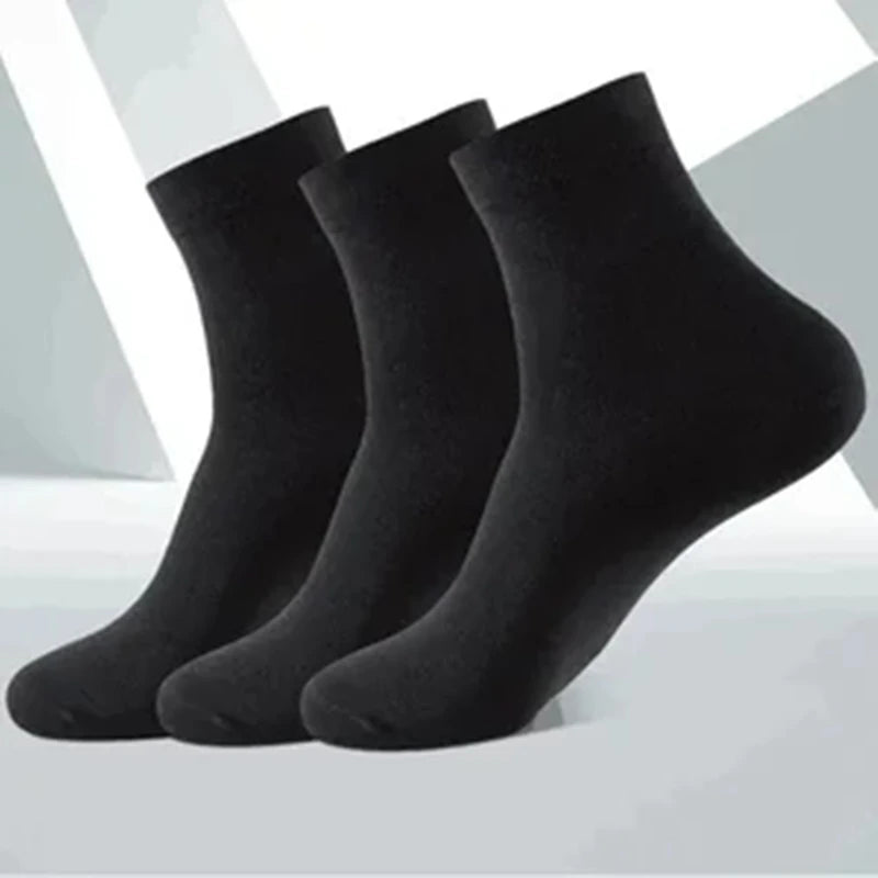 10 Pairs Breathable Cotton Sports Socks - Bamboo Fiber Sweat-Absorbing Deodorant Socks