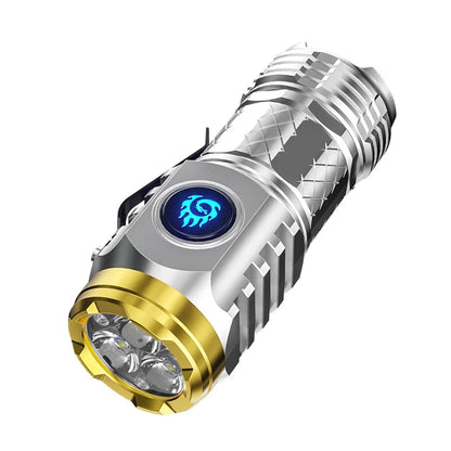 High Quality 3*SST20 LED Flashlight 18350 Super Bright Torch Rechargeable USB Light Waterproof with CAP CLIP for Hiking Camping - Hiccupzz