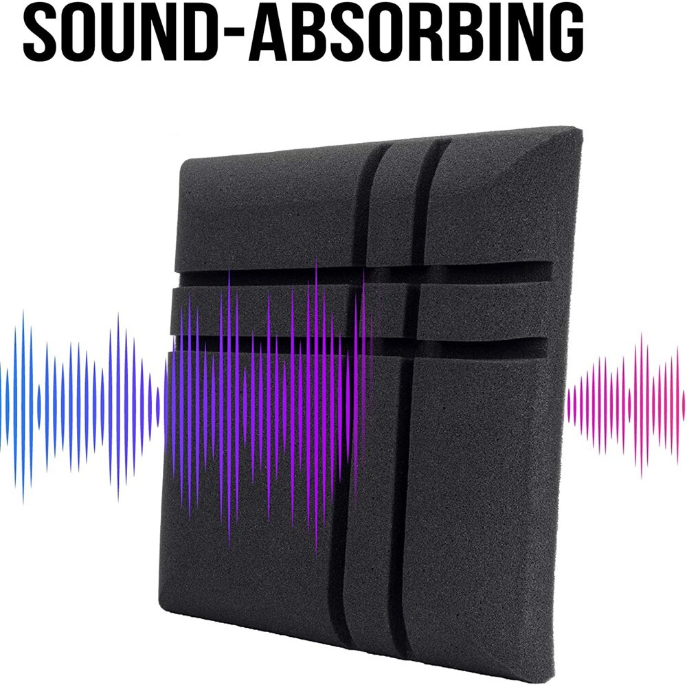 10/20Pcs Acoustic Foam Panels 30x30x5cm Sound Absorption Wall Pad Studio