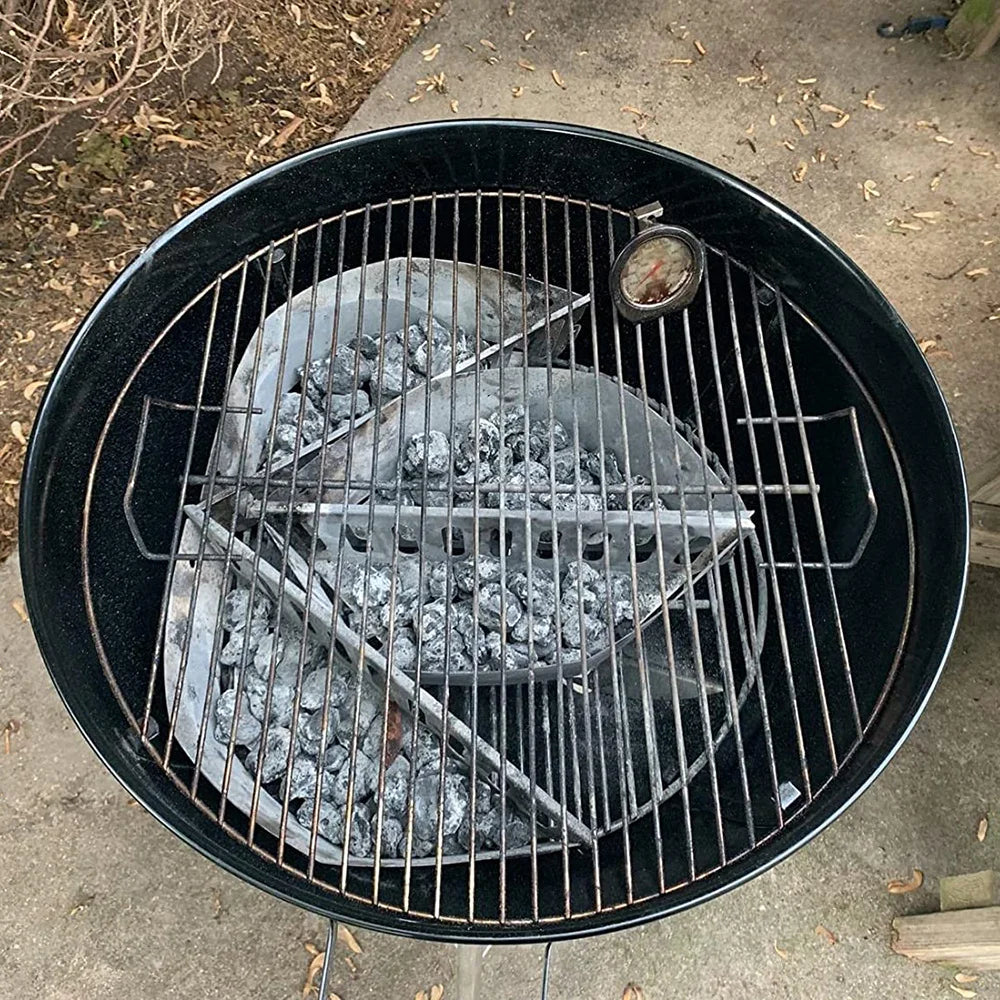 Barbecue Baking Tool Charcoal Basket Galvanised Aluminum Basket For Home Outdoor Durability Corrosion Resistance Heat Resistance