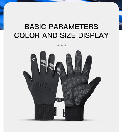 Winter Cycling Gloves - Touch Screen Waterproof Motorcycle Gloves