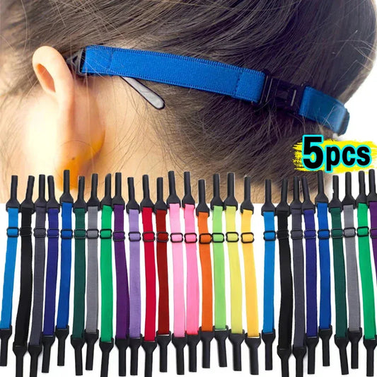 1/5 Pcs Glasses Chain - Sunglasses Strap for Kids & Adults, Safety Band Retainer Cord Holder for Sport Glasses