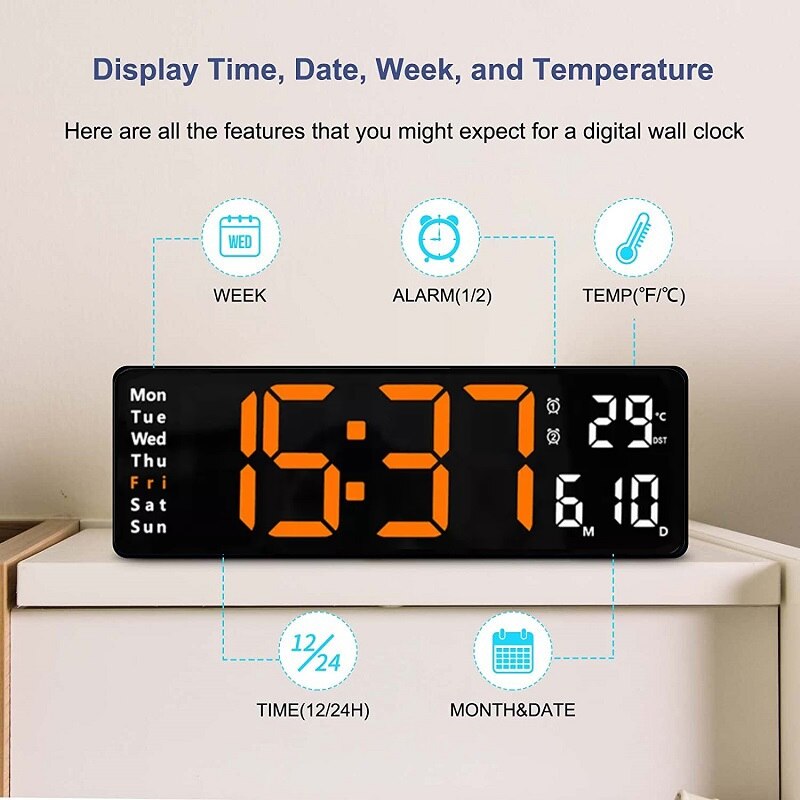 Digital Wall Clock