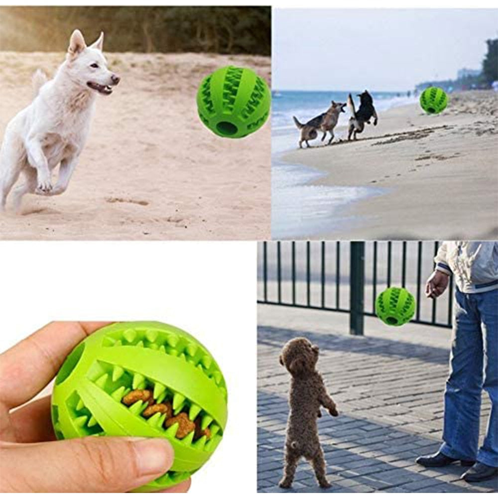 Toys for Dogs Rubber Dog Ball for Puppy Funny Dog Toys for Pet Puppies Large Dogs Tooth Cleaning Snack Ball Toy for Pet