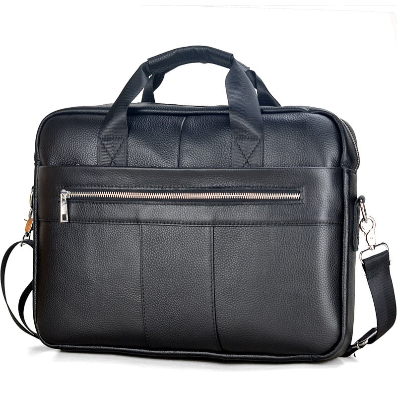 Bolsos de mano de piel auténtica para hombre