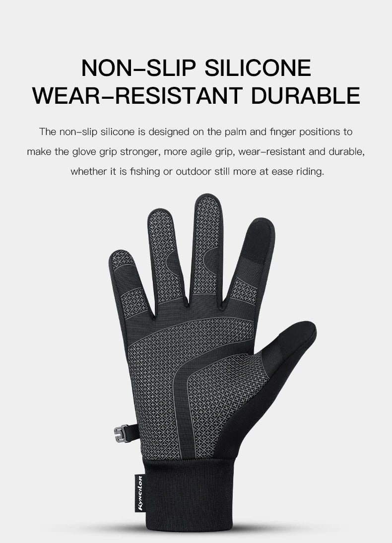 Winter Cycling Gloves - Touch Screen Waterproof Motorcycle Gloves