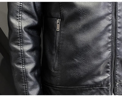 Men's Vintage Brown Leather Jacket - Hiccupzz