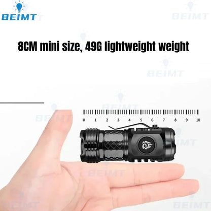 High Quality 3*SST20 LED Flashlight 18350 Super Bright Torch Rechargeable USB Light Waterproof with CAP CLIP for Hiking Camping - Hiccupzz