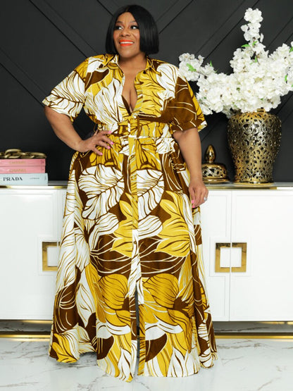 5XL Plus Size Blouse Maxi Dress For Women Summer - Hiccupzz
