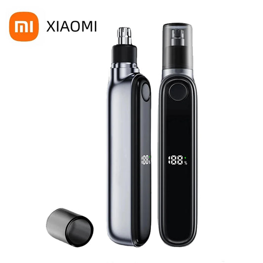 2024 XIAOMI Electric Nose Hair Trimmer 13000 RPM Intelligent LED Digital Display With Double-edged Blade Trimmer For Nose MJYB01