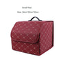 Car Trunk Organizer Box Large Capacity Auto Multiuse Tools Storage Bag Stowing Tidying Leather Folding For Emergency Storage Box - Hiccupzz