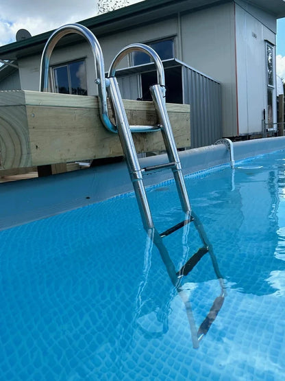 Boat Accessories Stainless Steel Boat Boarding Telescoping Ladder Sliding folding swimming Launching ladder With handrail - Hiccupzz