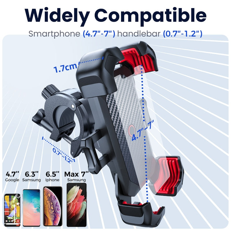 360° View Universal Bike Phone Holder (4.7 to 7 Inch mobile)