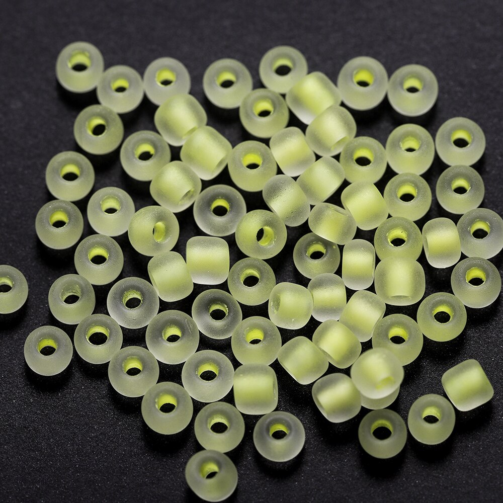 600pcs 3mm Luminous Glass Seed Beads Glow In The Dark  for DIY Jewelry Marking