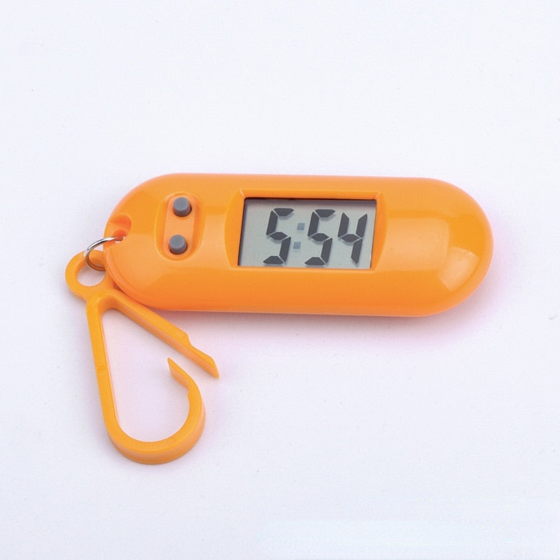 Unisex Student Electronic Clock Keychain