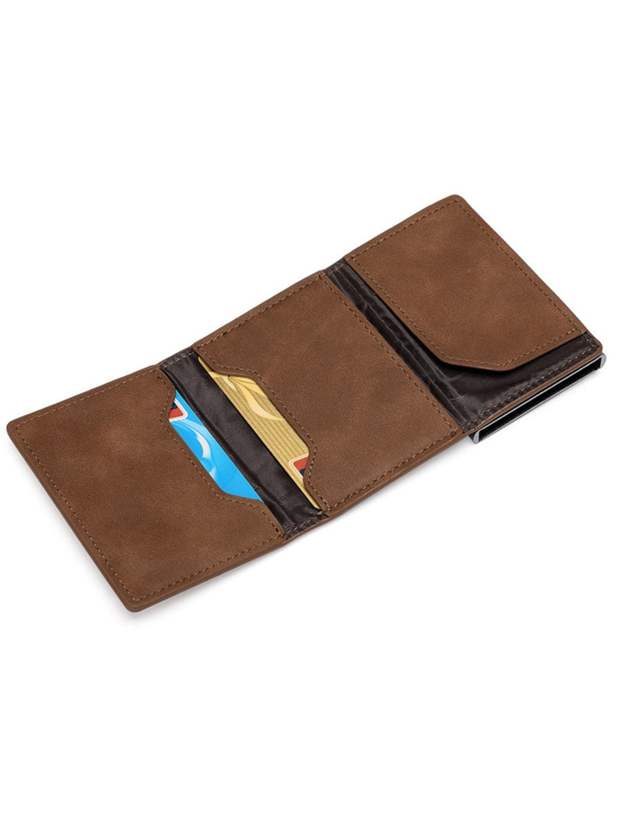 Rfid Anti-magnetic Credit Cards Holder With Organizer Coin Pocket