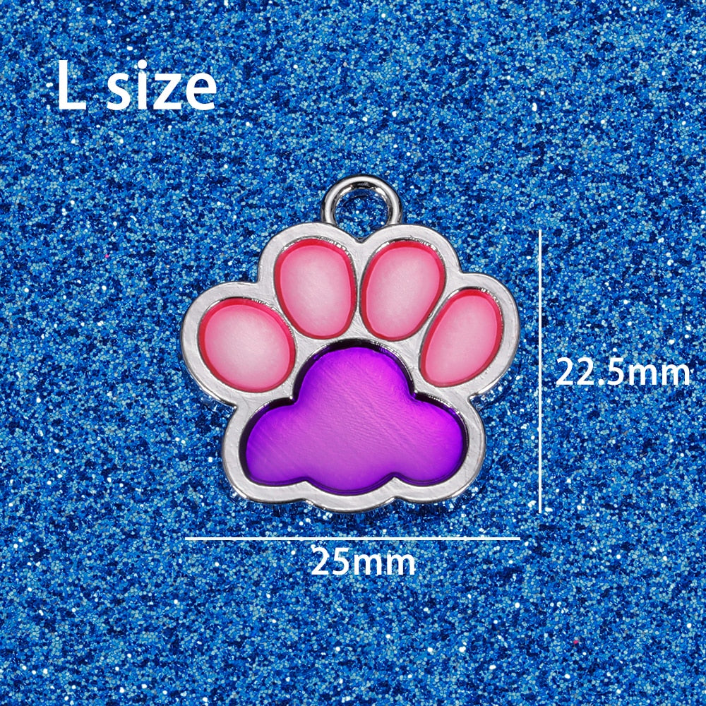 Personalized Engraving Pet Cat Name Tags Customized Dog ID Tag Collar Accessories Nameplate Anti-lost Pendant Metal Keyring - Hiccupzz