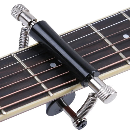 Adjustable Sliding Capo for Guitar - Movable Fretboard Clip for Bass, Electric, and Acoustic Instruments - Hiccupzz