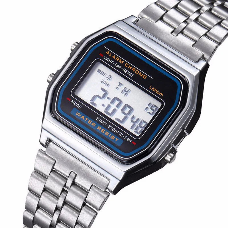 Digital LED Watch for Men & Women - Multifunction Waterproof Electronic Clock with Alarm & Stopwatch