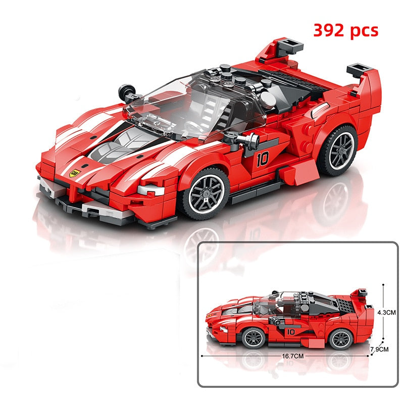 Sports Racing Car Building Blocks Educational Toys for Kids 2023