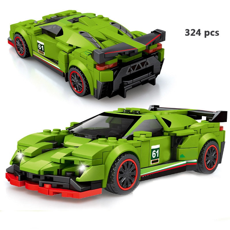 Sports Racing Car Building Blocks Educational Toys for Kids 2023