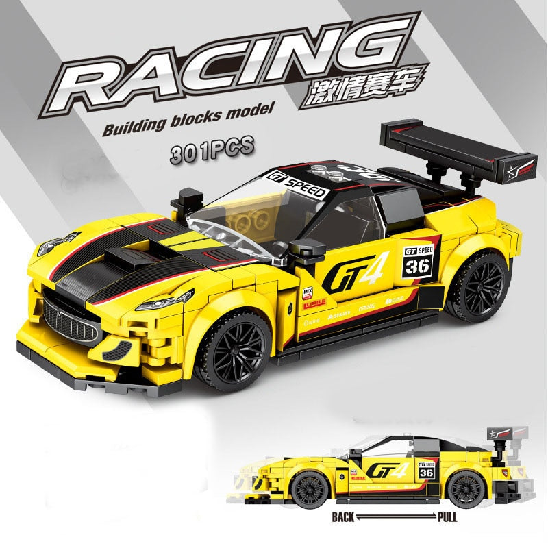 Sports Racing Car Building Blocks Educational Toys for Kids 2023