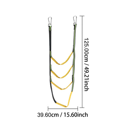 3/4/5 Step Boat Ladder Yacht Side Hanging Ladder Folding Portable Boarding Ladder Nylon Rope Ladder Lifter Marine Accessories - Hiccupzz