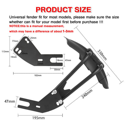 Mudguard For Yamaha MT07 MT-09 Tracer 7 2021 2022 Tracer 900 700 2016 Motorcycle Rear Fender Mud Splash Guard Protector Cover - Hiccupzz