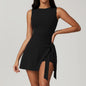 Women's Backless Gym Romper Set - Fitness Bodysuit, Siamese Sportswear, One-Piece Jumpsuit, Yoga Playsuit Skirt - Hiccupzz