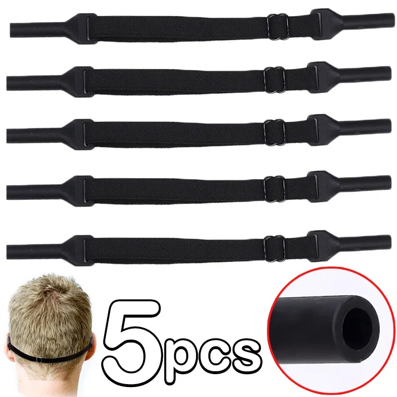 1/5 Pcs Glasses Chain - Sunglasses Strap for Kids & Adults, Safety Band Retainer Cord Holder for Sport Glasses