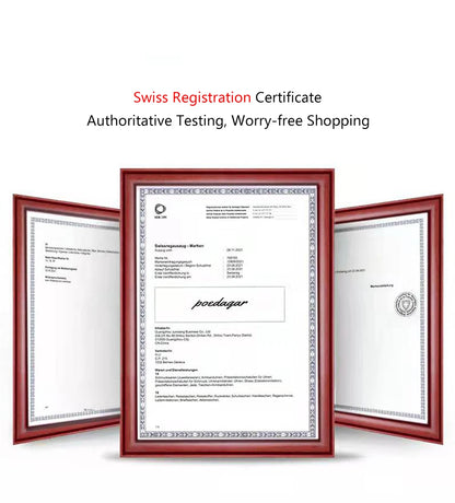 POEDAGAR Luxury Square Sport Watch for Men - Waterproof Luminous Chronograph, Stainless Steel Quartz