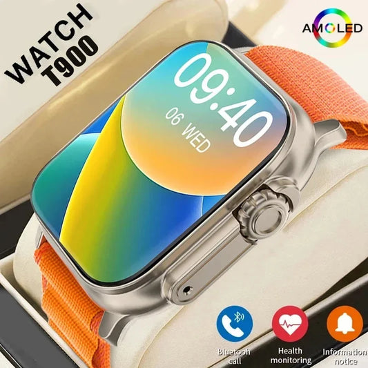 T900 Ultra Smartwatch - Bluetooth Talk, Message Alert, Heart Rate Monitor, Sports Watch for Android & iOS