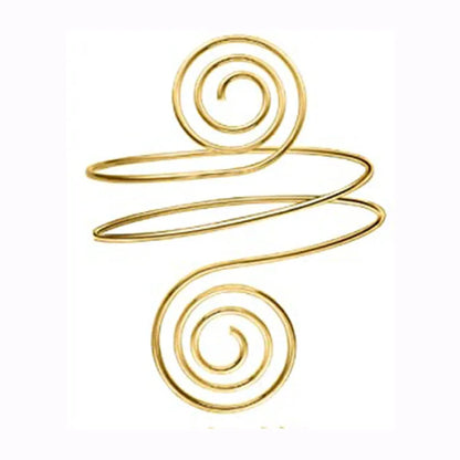 Simple Boho Coil Upper Arm Band Cuff Armlets for Women Girls, Adjustable Arm Bangle - Hiccupzz