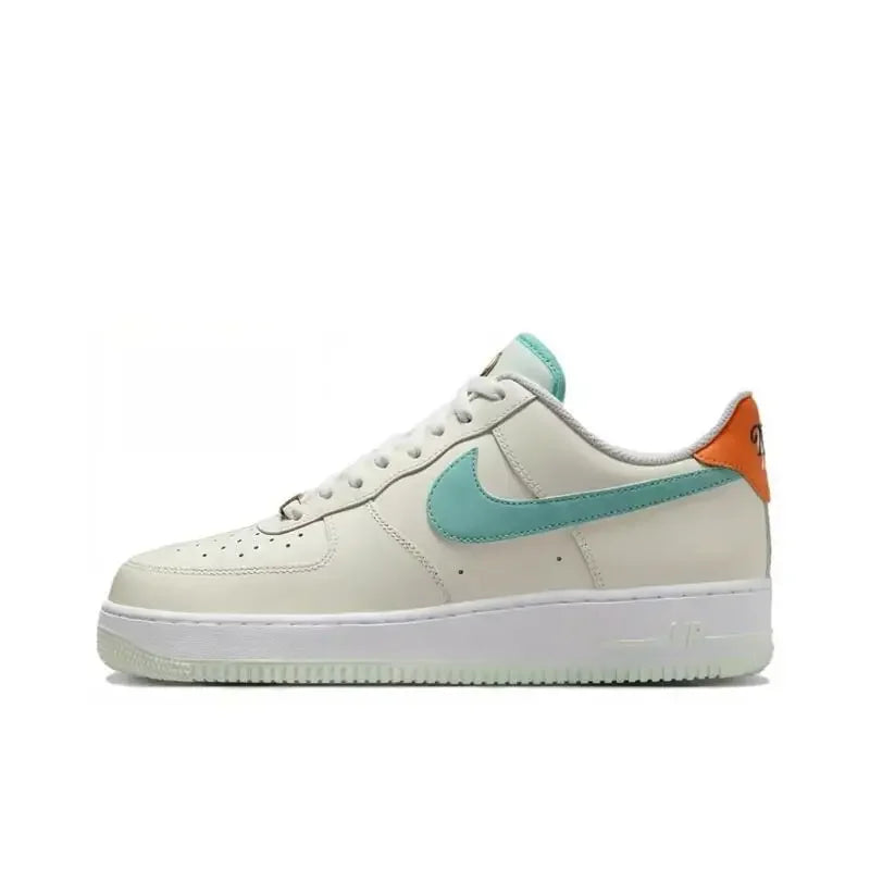 Nike Air Force 1 Shadow Black & Light Green Retro Casual Shoes - Lightweight, Non-Slip, Durable