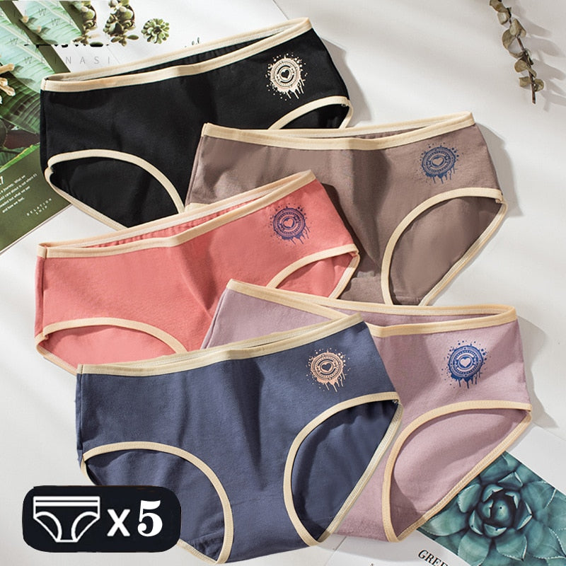 M-2XL Women's Cute Cotton Panties Briefs For Girl and  Ladies