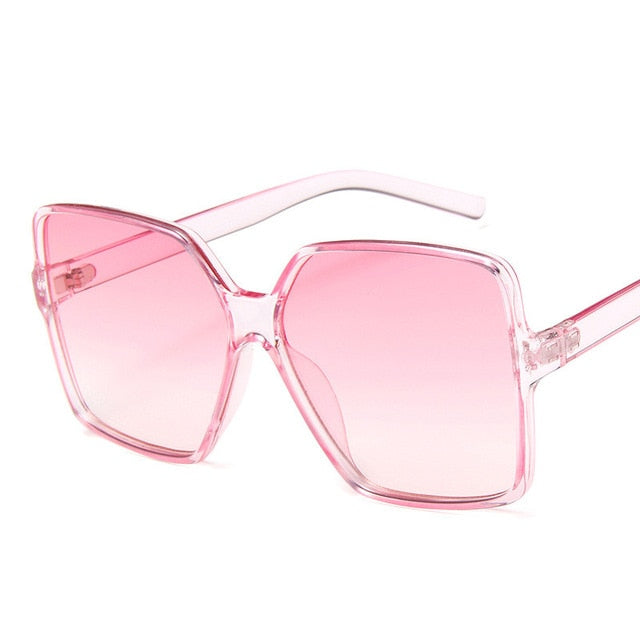 Oversize Sunglasses Gradient Plastic Brand Designer Female Sun Glasses Uv400