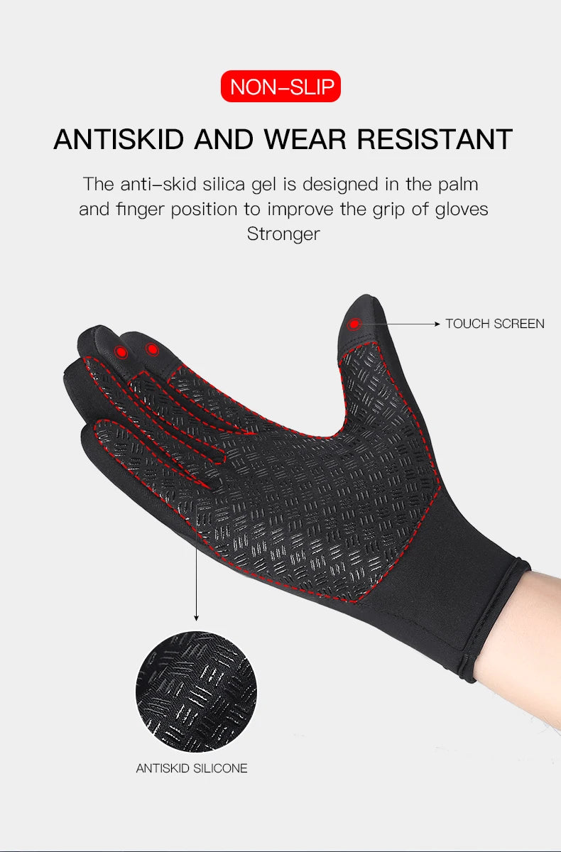 Unisex Touchscreen Winter Gloves - Thermal Warm Full-Finger Gloves