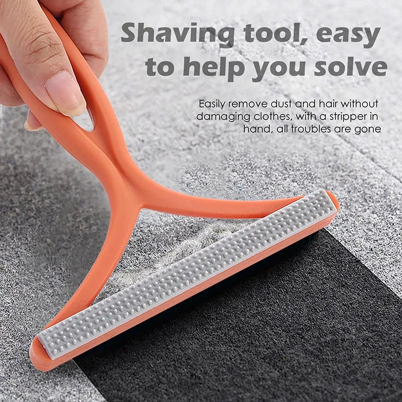 2-in-1 Double-Sided Pet Hair & Lint Remover – Fabric Shaver and Scraper for Clothes and Carpets