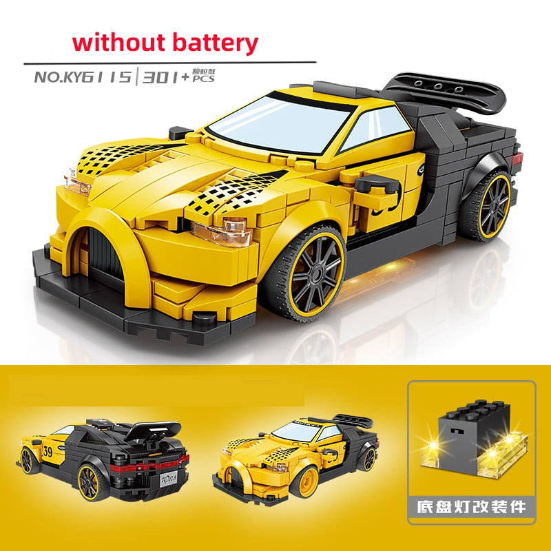 Sports Racing Car Building Blocks Educational Toys for Kids 2023