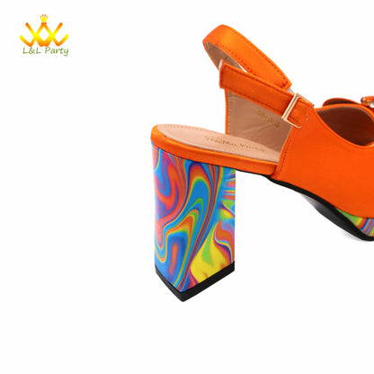 Appliques Specials Italian Design Nigerian Women Shoes Matching Bag Set in Red Color INS Hot Sale Sandals - Hiccupzz