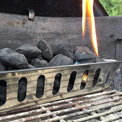 Barbecue Baking Tool Charcoal Basket Galvanised Aluminum Basket For Home Outdoor Durability Corrosion Resistance Heat Resistance - Hiccupzz