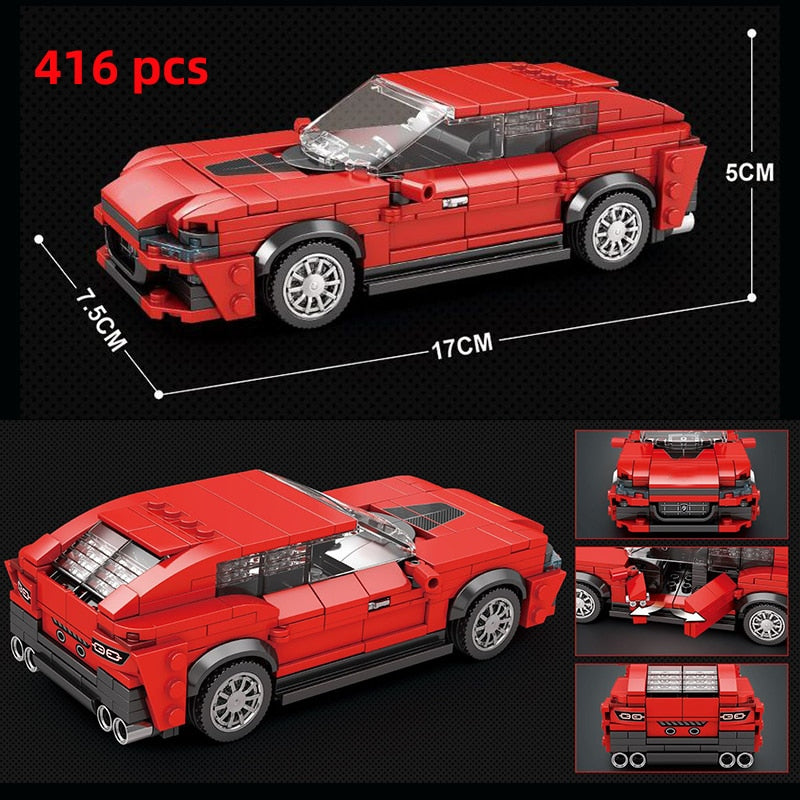 Sports Racing Car Building Blocks Educational Toys for Kids 2023