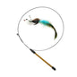 Simulation Bird Interactive Funny Cat Stick Toy Furry Feather Bird With Bell Sucker Cat Stick Toy Kitten Playing Toy - Hiccupzz