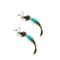 Simulation Bird Interactive Funny Cat Stick Toy Furry Feather Bird With Bell Sucker Cat Stick Toy Kitten Playing Toy - Hiccupzz