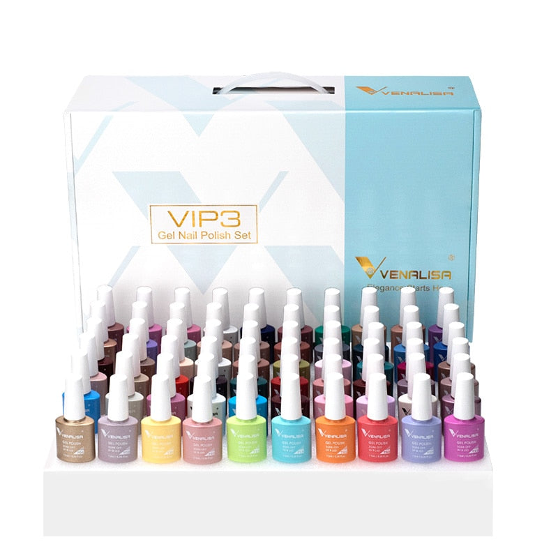 New Fashion Color Gel Polish Kit VIP4 HEMA FREE Enamel Vernish For Nail Art Design Whole Set Nail Gel Learner Kit