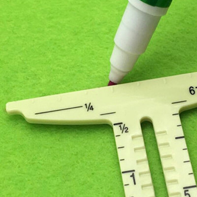 Multifunctional Drawing Ruler Plastic Sewing 5-in-1 Patchwork Ruler Sliding Measuring Tool Home Tailoring Ruler ST-A23