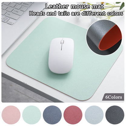 Waterproof PU Leather Mouse Pad Gaming Mouse Pad Simple Solid Color Antislip Computer Desk Accessories School Office Accessories - Hiccupzz