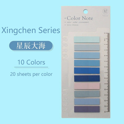 6 Series Color Self Adhesive Memo Pad Sticky Notes - Hiccupzz